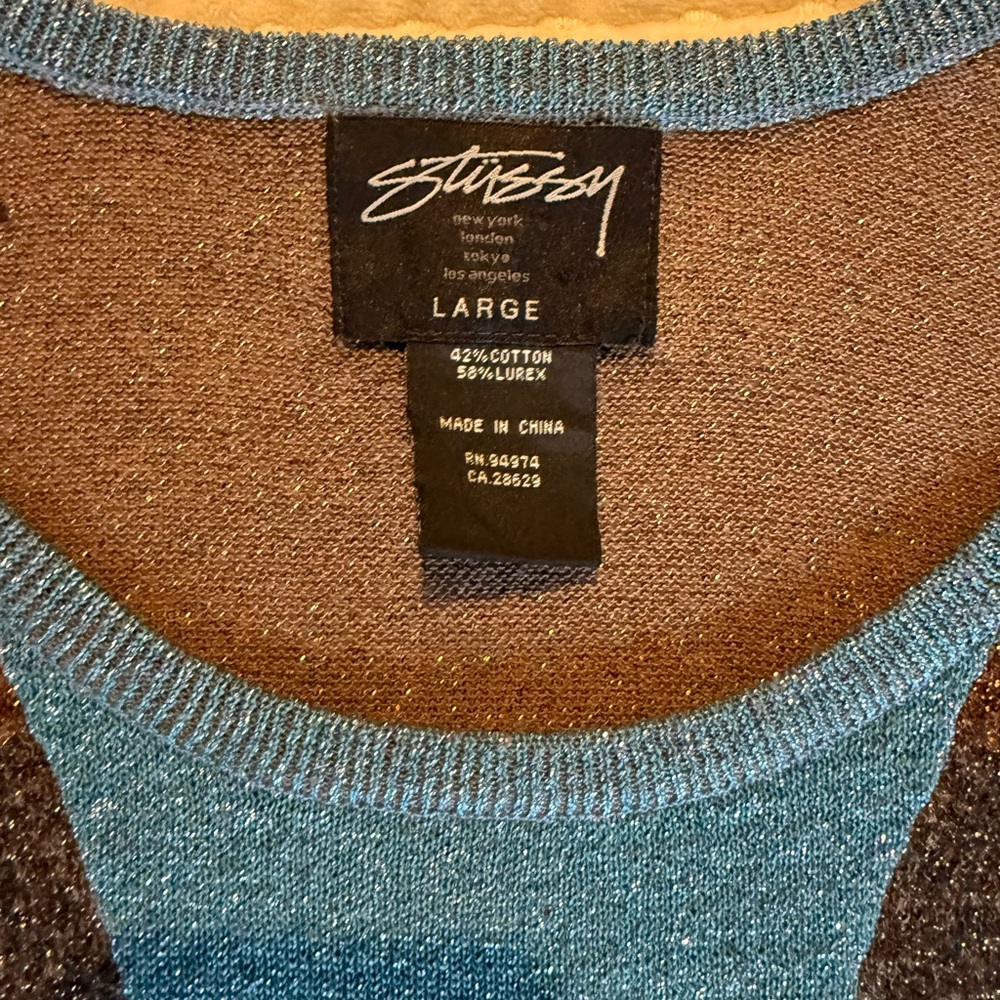 RARE Vintage Stussy sweater women’s Y2k 2000
